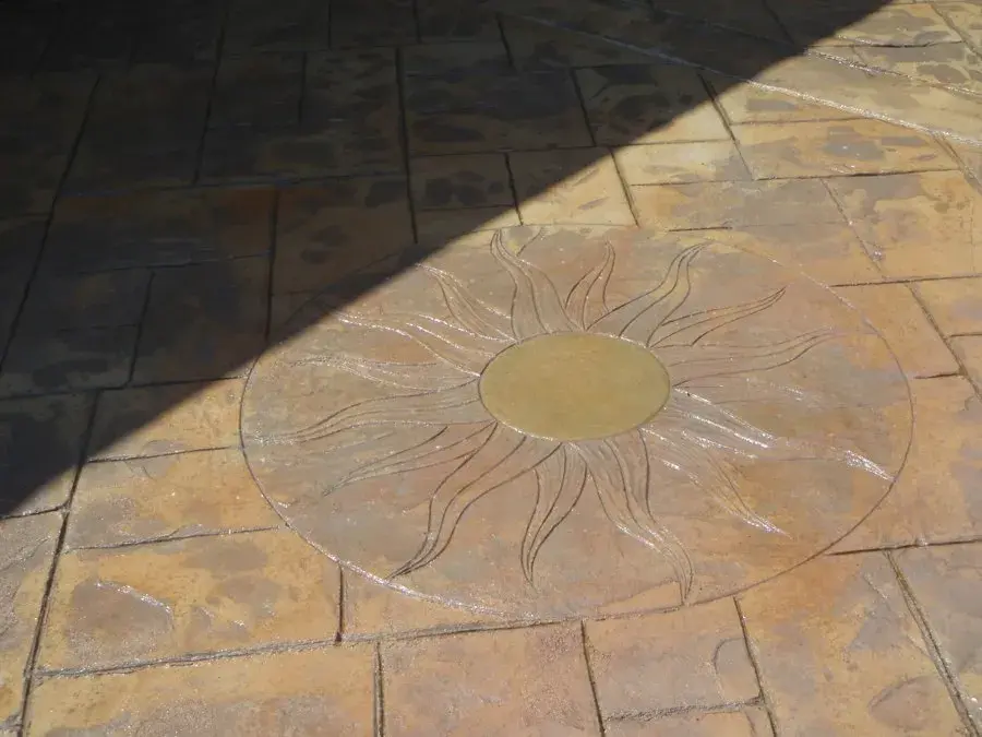 Stamped concrete patio in Grapevine TX